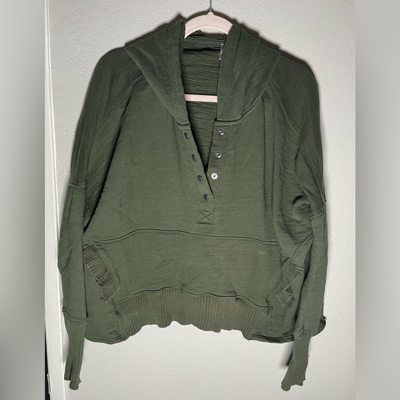 Free People Honey Dove Pullover in Green - Picture 5 of 9